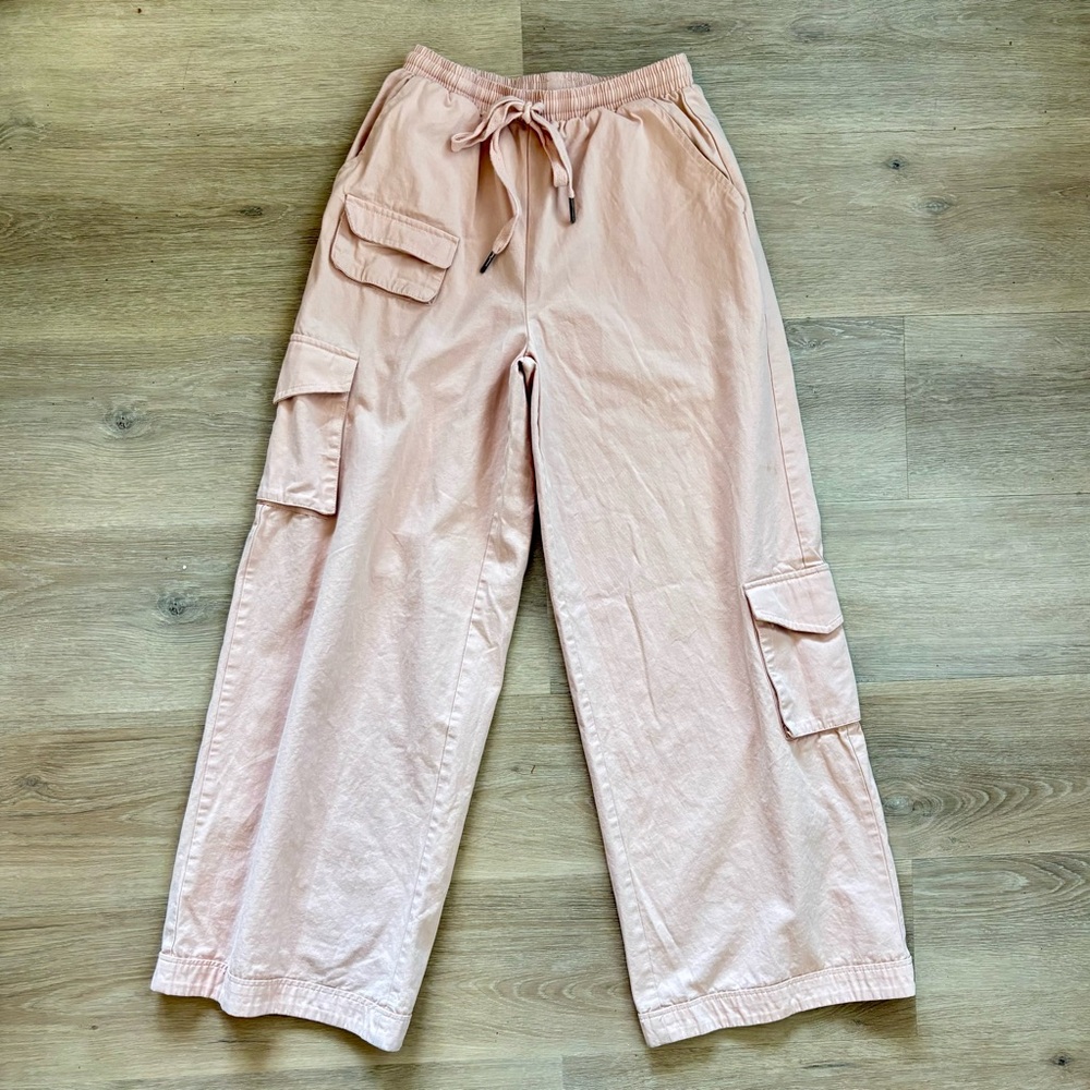Pale Pink Lightweight Cargo Pants